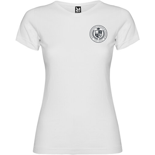 Jamaika T-Shirt Für Damen , weiß, Single jersey Strick 100% Baumwolle, 155 g/m2, 3XL, , Bild 2
