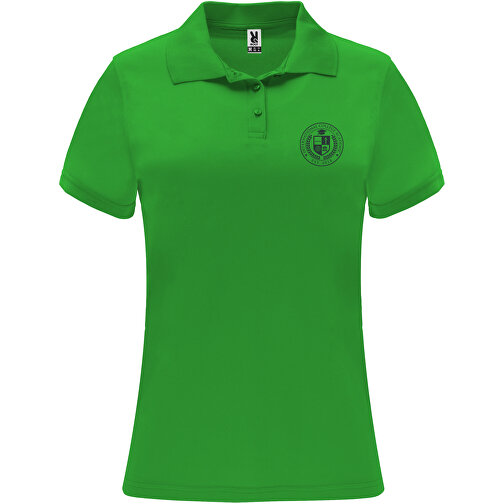Monzha Sport Poloshirt Für Damen , green fern, Piqué Strick 100% Polyester, 150 g/m2, M, , Bild 2