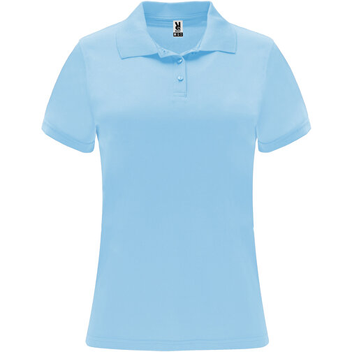 Monzha Sport Poloshirt Für Damen , himmelblau, Piqué Strick 100% Polyester, 150 g/m2, M, , Bild 1
