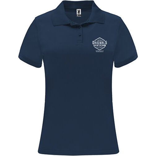 Monzha Sport Poloshirt Für Damen , navy blue, Piqué Strick 100% Polyester, 150 g/m2, L, , Bild 2