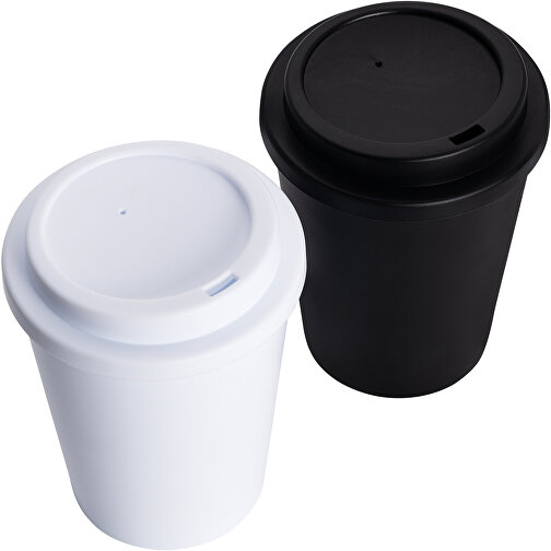 EASY Coffee-to-go-Becher 300ml Mit Schraubdeckel , weiß, PP, 17,60cm (Höhe), Bild 3
