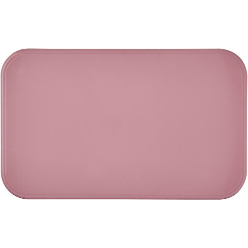 MIYO Renew Lunchbox , rosa / weiß, 75% PP Kunststoff, 25% Zuckerrohr Biokunststoff, 18,00cm x 6,00cm x 11,00cm (Länge x Höhe x Breite), Bild 4