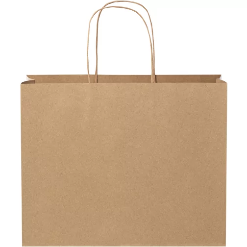 Sac en papier Kraft 120 g/m2avec poignées torsadées, grande taille, Image 3