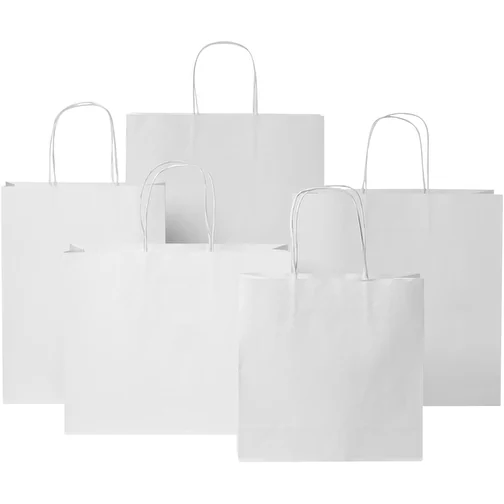 Sac en papier Kraft 120 g/m2avec poignées torsadées, grande taille, Image 8