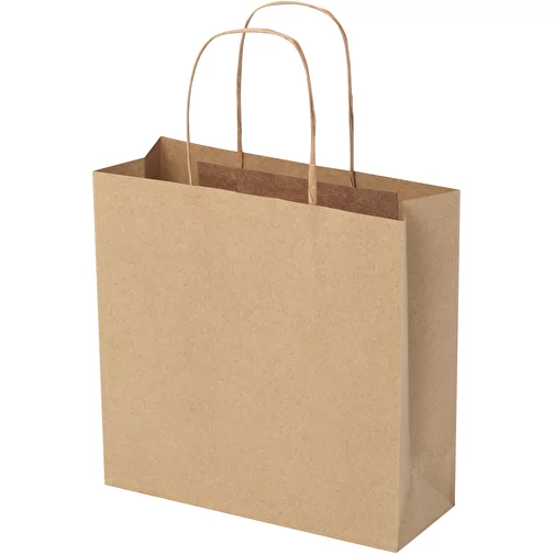 Sac en papier Kraft 120 g/m2avec poignées torsadées, petite taille, Image 4