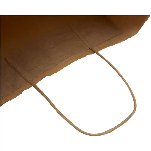 Sac en papier Kraft 80 g/m² avec poignées torsadées, taille moyenne, Image 5