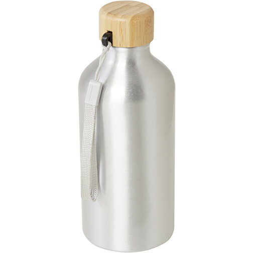 Malpeza 500 Ml RCS-zertifizierte Wasserflasche Aus Recyceltem Aluminium , silber, Recycled Aluminium, Recycelter PP Kunststoff, Recycelter PP Kunststoff, 18,40cm x 7,30cm (Höhe x Breite), Bild 1