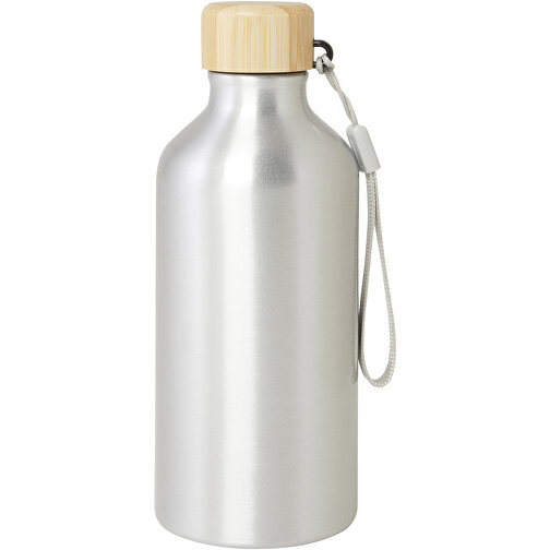 Malpeza 500 Ml RCS-zertifizierte Wasserflasche Aus Recyceltem Aluminium , silber, Recycled Aluminium, Recycelter PP Kunststoff, Recycelter PP Kunststoff, 18,40cm x 7,30cm (Höhe x Breite), Bild 3