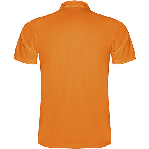 Monzha Sport Poloshirt Für Herren , fluor orange, Piqué Strick 100% Polyester, 150 g/m2, 3XL, , Bild 3