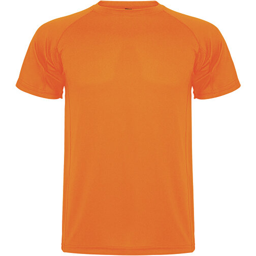 Montecarlo Sport T-Shirt Für Herren , fluor orange, Piqué Strick 100% Polyester, 150 g/m2, M, , Bild 1