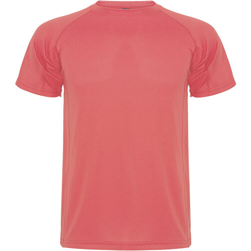 Montecarlo Sport T-Shirt Für Herren , fluor coral, Piqué Strick 100% Polyester, 150 g/m2, 2XL, , Bild 1