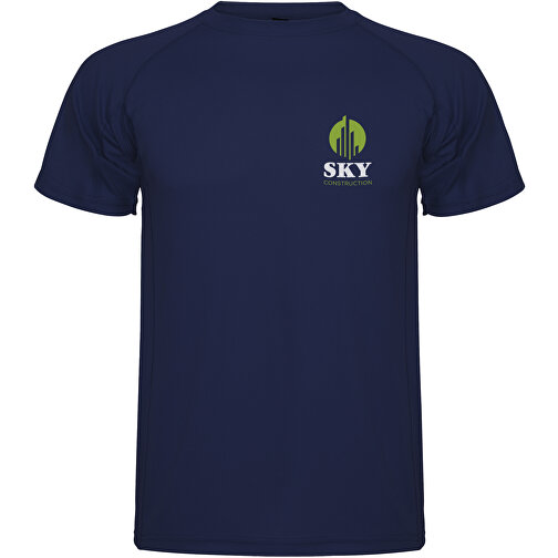 Montecarlo Sport T-Shirt Für Herren , navy blue, Piqué Strick 100% Polyester, 150 g/m2, 3XL, , Bild 2