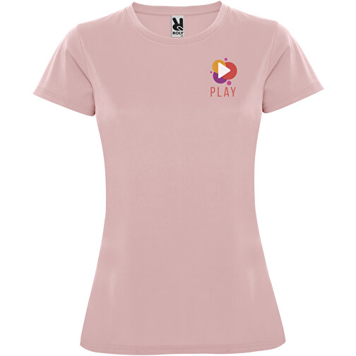 Montecarlo Sport T-Shirt Für Damen , hellrosa, Piqué Strick 100% Polyester, 150 g/m2, 2XL, , Bild 2
