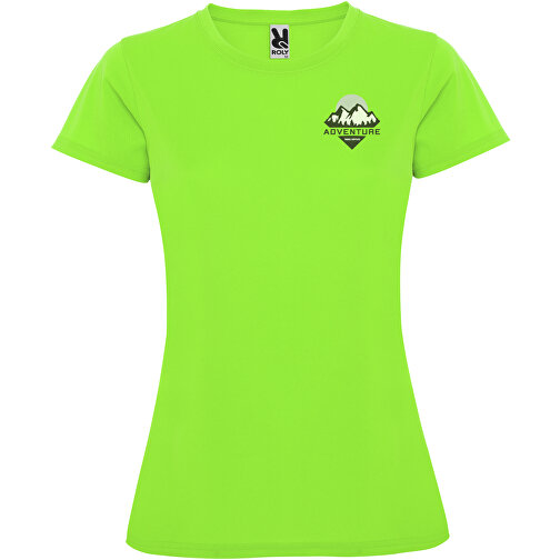Montecarlo Sport T-Shirt Für Damen , lime / green lime, Piqué Strick 100% Polyester, 150 g/m2, L, , Bild 2