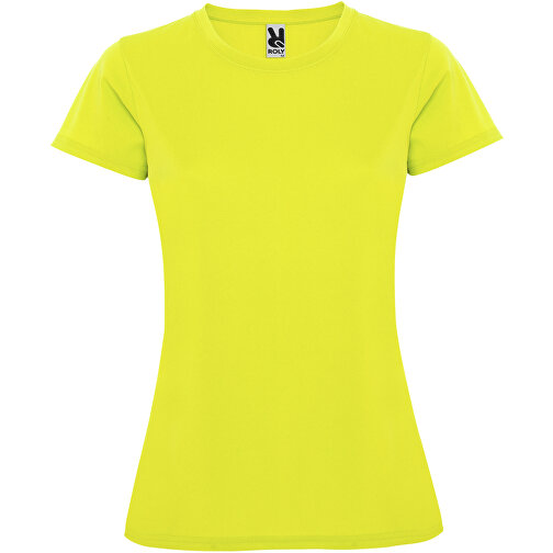 Montecarlo Sport T-Shirt Für Damen , fluor yellow, Piqué Strick 100% Polyester, 150 g/m2, XL, , Bild 1
