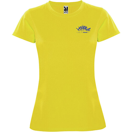 Montecarlo Sport T-Shirt Für Damen , gelb, Piqué Strick 100% Polyester, 150 g/m2, 2XL, , Bild 2