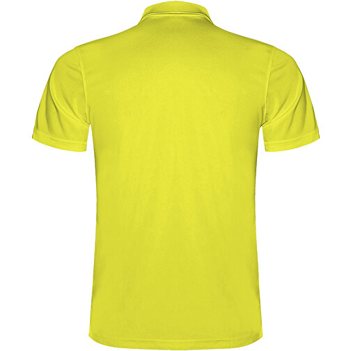 Monzha Sport Poloshirt Für Herren , fluor yellow, Piqué Strick 100% Polyester, 150 g/m2, S, , Bild 3