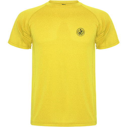 Montecarlo Sport T-Shirt Für Kinder , gelb, Piqué Strick 100% Polyester, 150 g/m2, 12, , Bild 2