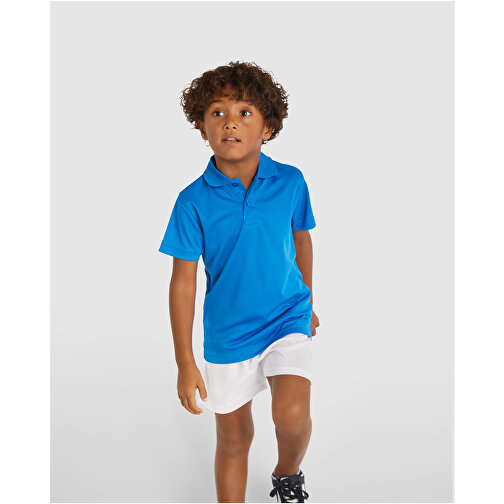 Monzha Sport Poloshirt Für Kinder , türkis, Piqué Strick 100% Polyester, 150 g/m2, 12, , Bild 4