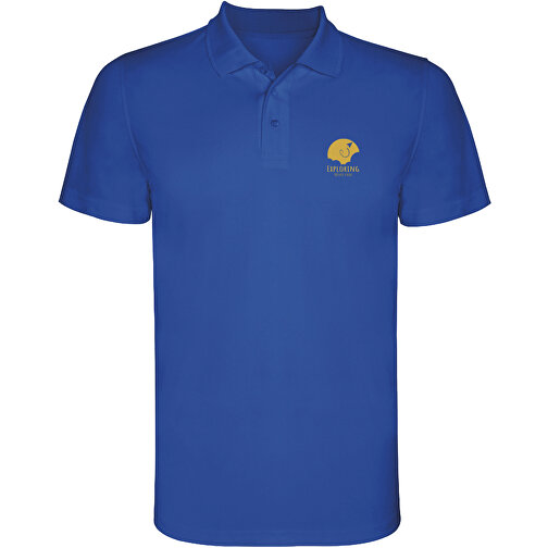 Monzha Sport Poloshirt Für Kinder , royal, Piqué Strick 100% Polyester, 150 g/m2, 4, , Bild 2