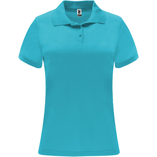 Monzha Sport Poloshirt Für Damen , türkis, Piqué Strick 100% Polyester, 150 g/m2, M, , Bild 1
