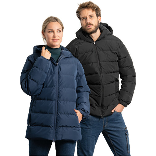 Nepal Isolierter Parka Unisex , navy blue, Taft 100% Polyester, 110 g/m2, Lining, Taft 100% Polyester, 65 g/m2, Padding/filling,  100% Polyester, 160 g/m2, 2XL, , Bild 4