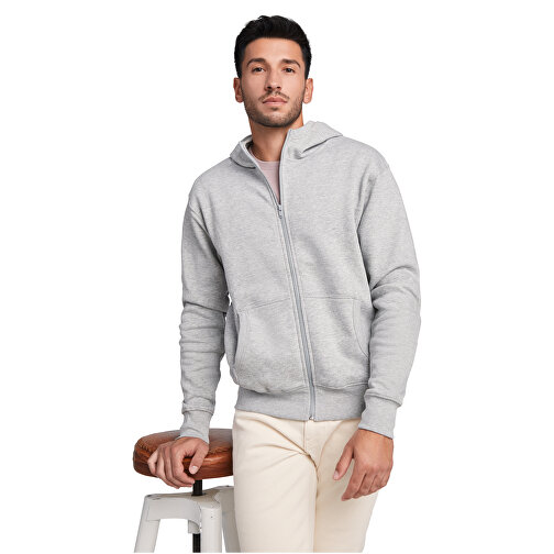 Montblanc Kapuzensweatjacke Unisex , marl grey, Strick 55% Baumwolle, 40% Polyester, 5% Viskose, 280 g/m2, XL, , Bild 6