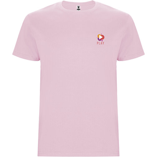 Stafford T-Shirt Für Kinder , hellrosa, Single jersey Strick 100% Baumwolle, 190 g/m2, 9/10, , Bild 2