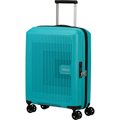 American Tourister - Aerostep - Spinner 55/20 EXP TSA , turquoise tonic, HS POLYPROPYLENE(INJ), 55,00cm x 20,00cm x 40,00cm (Länge x Höhe x Breite), Bild 1