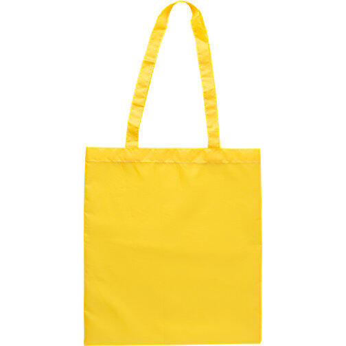 Einkaufstasche Aus RPET-Polyester Anaya , gelb, Polyester 190T, R-PET, 36,80cm x 40,40cm x 0,20cm (Länge x Höhe x Breite), Bild 1