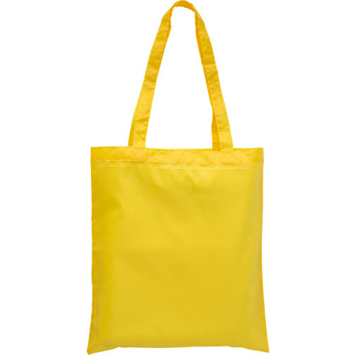 Einkaufstasche Aus RPET-Polyester Anaya , gelb, Polyester 190T, R-PET, 36,80cm x 40,40cm x 0,20cm (Länge x Höhe x Breite), Bild 2