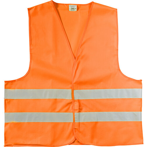 Warnweste Arturo , orange, Polyester 100%, XL, 70,00cm x 0,30cm x 64,00cm (Länge x Höhe x Breite), Bild 1