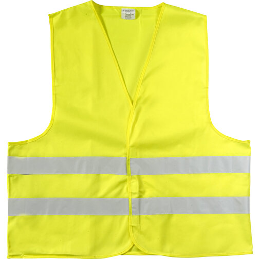 Warnweste Arturo , gelb, Polyester 100%, XXL, 70,00cm x 0,30cm x 64,00cm (Länge x Höhe x Breite), Bild 1