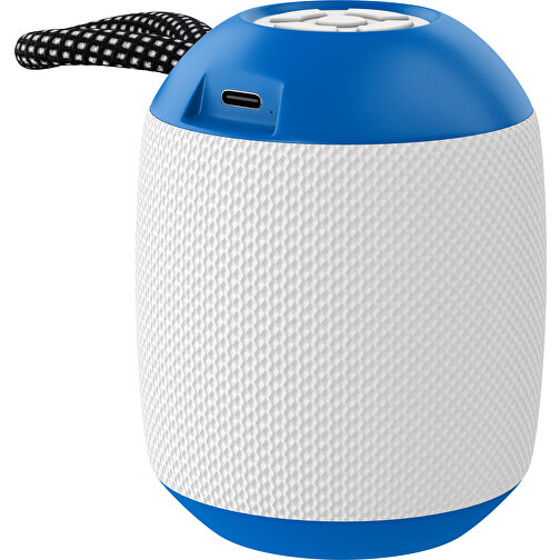Lautsprecher GrooveFlex , weiß / kobaltblau, Kunststoff, 88,00cm (Höhe), Bild 1