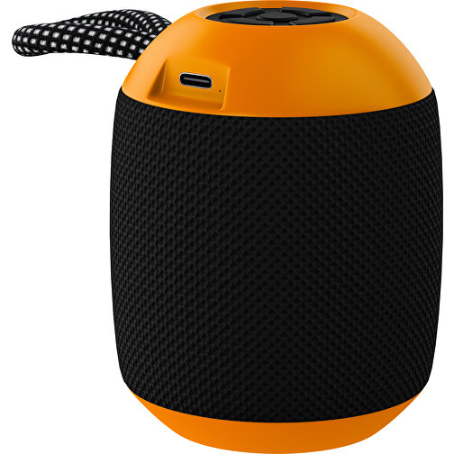 Lautsprecher GrooveFlex , schwarz / gelborange, Kunststoff, 88,00cm (Höhe), Bild 1