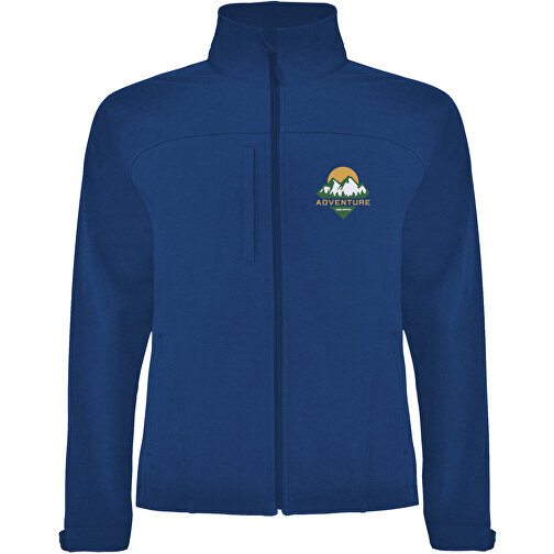 Rudolph Softshelljacke Unisex , royal, 95% Polyester, 5% Elastan, 300 g/m2, Bonding, Microfleece 100% Polyester, S, , Bild 2