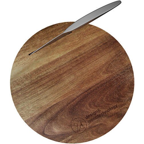 Set de tabla de cortar de madera y cuchillo 'SCX.design K03', Imagen 4