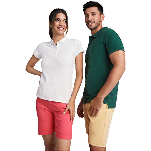 Prince Poloshirt Für Damen , weiß, Piqué Strick 100% Bio Baumwolle, 210 g/m2, 2XL, , Bild 6