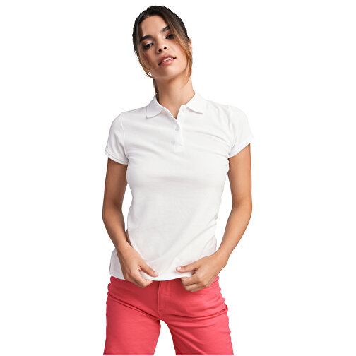 Prince Poloshirt Für Damen , weiß, Piqué Strick 100% Bio Baumwolle, 210 g/m2, L, , Bild 5