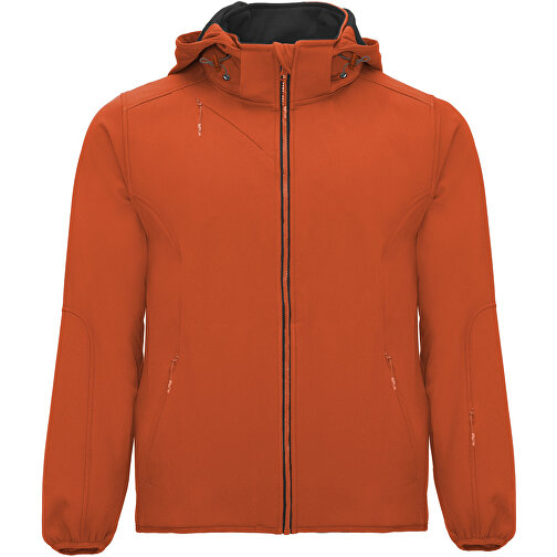 Siberia Softshelljacke Unisex , vermillon orange, Woven 92% Polyester, 8% Elastan, 300 g/m2, Lining, Microfleece 100% Polyester, 2XL, , Bild 1