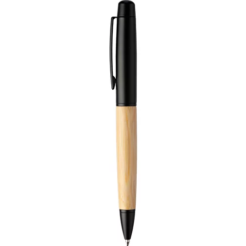 Stylo bille twist en acier inoxydable et bambou Anke, Image 2