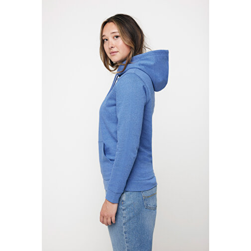 Iqoniq Torres Ungefärbter Hoodie Aus Recycelter Baumwolle , heather blue, 50% recycelte und 50% biologische Baumwolle, M, 73,00cm x 1,00cm (Länge x Höhe), Bild 8