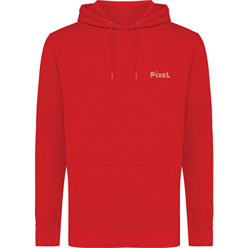 Iqoniq Jasper Hoodie Aus Recycelter Baumwolle , rot, 50% recycelte und 50% biologische Baumwolle, XS, 65,00cm x 1,00cm (Länge x Höhe), Bild 5