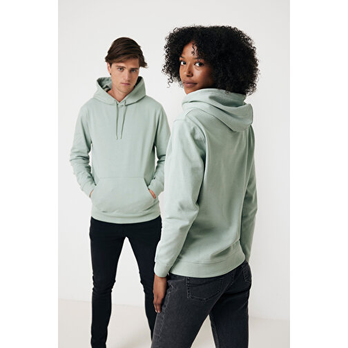 Iqoniq Jasper Hoodie Aus Recycelter Baumwolle , Iceberg green, 50% recycelte und 50% biologische Baumwolle, XXL, 79,00cm x 1,00cm (Länge x Höhe), Bild 6