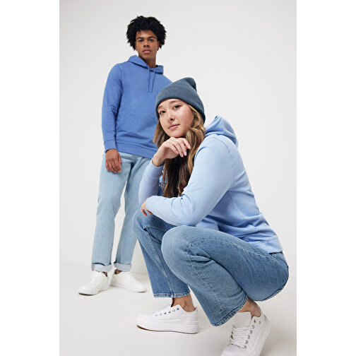 Iqoniq Jasper Hoodie Aus Recycelter Baumwolle , sky blue, 50% recycelte und 50% biologische Baumwolle, XXL, 79,00cm x 1,00cm (Länge x Höhe), Bild 10