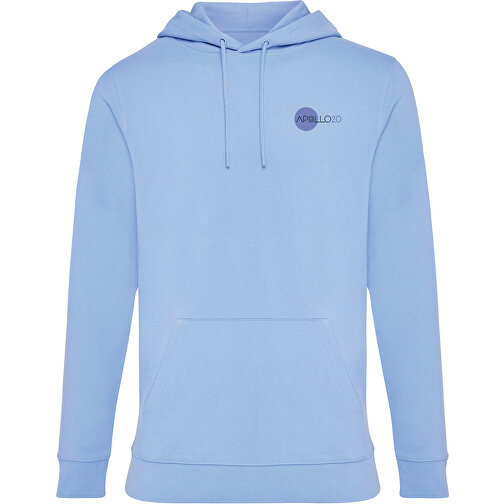 Iqoniq Jasper Hoodie Aus Recycelter Baumwolle , sky blue, 50% recycelte und 50% biologische Baumwolle, S, 69,00cm x 1,00cm (Länge x Höhe), Bild 4