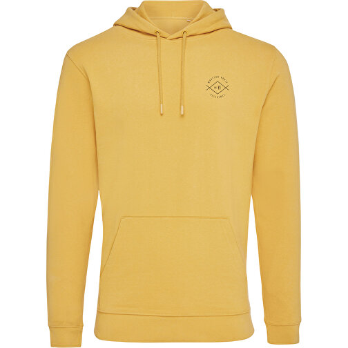 Iqoniq Jasper Hoodie Aus Recycelter Baumwolle , ochre yellow, 50% recycelte und 50% biologische Baumwolle, S, 69,00cm x 1,00cm (Länge x Höhe), Bild 4