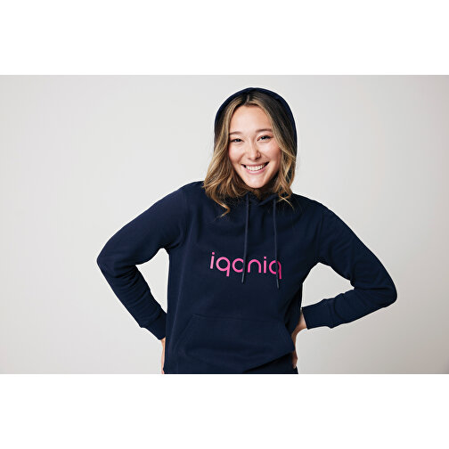 Iqoniq Jasper Hoodie Aus Recycelter Baumwolle , navy blau, 50% recycelte und 50% biologische Baumwolle, 5XL, 84,00cm x 1,00cm (Länge x Höhe), Bild 3