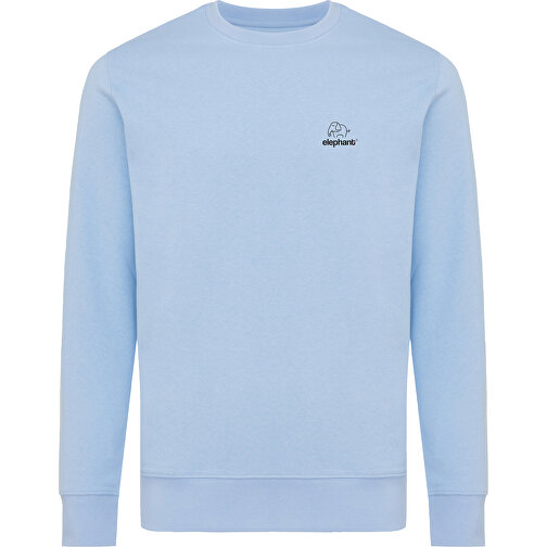 Iqoniq Etosha Lightweight Sweater Aus Recycelter Baumwolle , sky blue, 30% recycelte und 70% biologische Baumwolle, S, 68,00cm x 1,00cm (Länge x Höhe), Bild 3