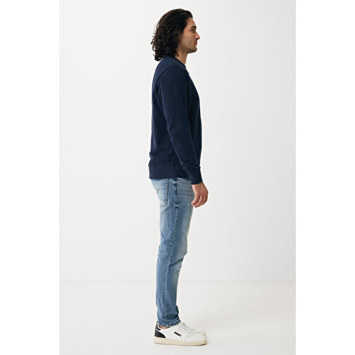 Iqoniq Etosha Lightweight Sweater Aus Recycelter Baumwolle , navy blau, 30% recycelte und 70% biologische Baumwolle, XXXL, 80,00cm x 1,00cm (Länge x Höhe), Bild 5